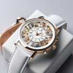 12 Foto Benutzerdefinierte Collage Armbanduhr<br><div class="desc">Zeigen Sie Ihre Lieblingslieder auf dieser personalisierten Uhr. Fügen Sie Ihren eigenen Text von einer Art Design oder Geschenk für Ehepartner,  Großeltern,  Absolvent,  etc.</div>