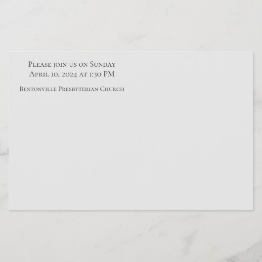 12 Foto Collage Beerdigung Flyer (Hinten)