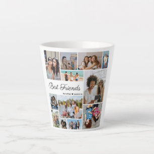 12 Foto-Collage Beste Freunde für immer Milchtasse