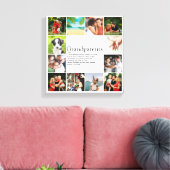 12 Foto-Collage Beste Großeltern Definition Leinwanddruck (Insitu (Wohnzimmer))