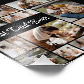 12 Foto-Collage Bester Vater Aller Zeiten Foto-Ver Fotodruck (Ecke)
