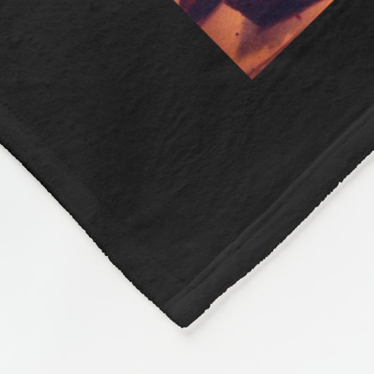 12 Foto Collage CAN EDIT Hintergrundfarbe Fleecedecke (Ecke)