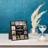 12 Foto Collage Familie ist alles Zitat schwarz Fotoplatte (InSitu)