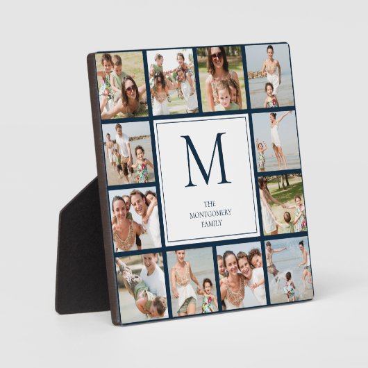 12 Foto Collage Family Pictures Plaque Fotoplatte (Vorderseite)