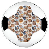 12 Foto Collage - Funky hexagon Honeycomb Muster Fußball (Gedreht)