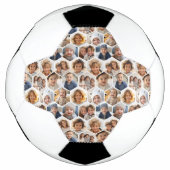 12 Foto Collage - Funky hexagon Honeycomb Muster Fußball (Vorderseite)