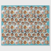 12 Foto Collage - Funky hexagon Honeycomb Muster Geschenkpapier (Flach)