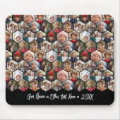 12 Foto-Collage - funky Sechseck - Zufallsmuster Mousepad (Vorne)