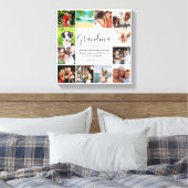 12 Foto Collage Oma Zitat Modernes Drehbuch Leinwanddruck (Insitu (Schlafzimmer))