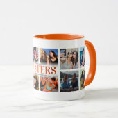 12 Foto Collage Orange Sister Tasse (VorderseiteRechts)