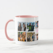 12 Foto Collage Pink Sisters Tasse (Links)