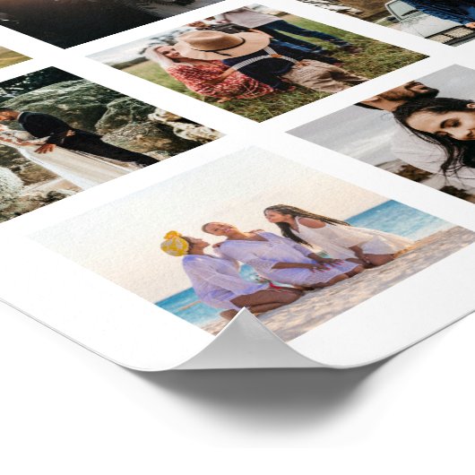 12 Foto-Collage Poster (Ecke)