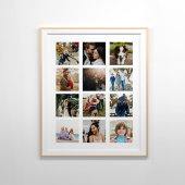 12 Foto-Collage Poster
