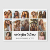 12-Foto-Collage-Raster - 2 Textfelder - Magnet (Vorderseite)