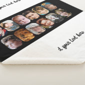 12 Foto-Collage Text hinzufügen weiß schwarz Sherpadecke (3/4)