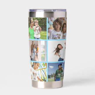 12 Foto Collage Water Flasche Thermobecher