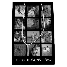 12 Foto der Bildfamilie ✨ Collage Custom Mittlere Geschenktüte