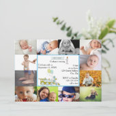 12 Foto - Einladung zum Geburtstag (Stehend Vorderseite)