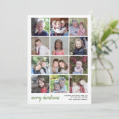 12 Foto Frohe Weihnachten mit Salbei botanischen R (Stehend Vorderseite)