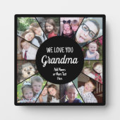 12 Foto Funky Foto Collage - Wir Liebe Sie Oma Fotoplatte (Vorderseite)