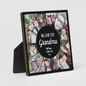 12 Foto Funky Foto Collage - Wir Liebe Sie Oma Fotoplatte (Vorderseite)