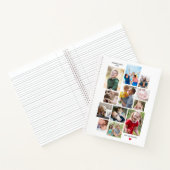 12 Foto-Gedächtniskollektion mit Herz auf Weiß Notizblock (Innenseite)