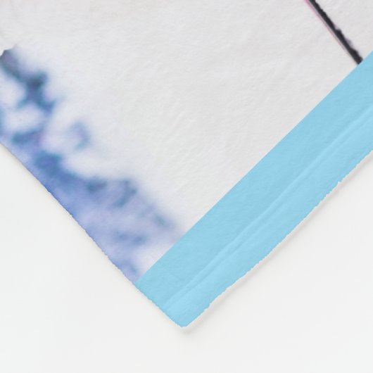 12 Foto Grid Collage Blue Fleecedecke (Ecke)