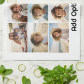 12 Foto Grid Collage - weiß - Mod Type Black Geschirrtuch (Gefaltet)