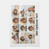 12 Foto Grid Collage - weiß - Mod Type Black Geschirrtuch (Vertikal)