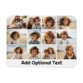 12 Foto Grid Collage - weiß - Mod Type Black Magnet (Horizontal)