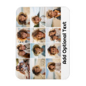 12 Foto Grid Collage - weiß - Mod Type Black Magnet (Vertikal)