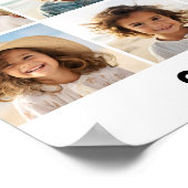 12 Foto Grid Collage - weiß - Mod Type Black Poster (Ecke)