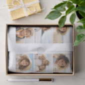 12 Foto Grid Collage - weiß - Mod Type Black Seidenpapier (Geschenk)