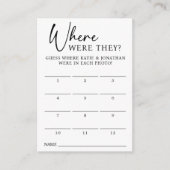 12 Foto, in dem sie Guess Card spielen Mitteilungskarte (Vorderseite)