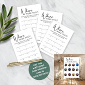 12 Foto, in dem sie Guess Card spielen Mitteilungskarte