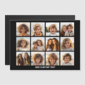 12 Foto Instagram Collage mit Schwarz Magnet (Vorne/Hinten)