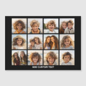 12 Foto Instagram Collage mit Schwarz Magnet (Vorderseite)