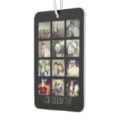 12 Foto Instagram Collage mit schwarzem Hintergrun Autolufterfrischer (Links)