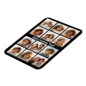 12 Foto Instagram Collage mit schwarzem Hintergrun Magnet (Linke Seite)