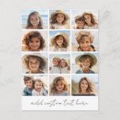 12 Foto Instagram Collage mit Skripttext Postkarte (Vorderseite)