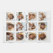 12 Foto Instagram Collage mit weißem Hintergrund Geschirrtuch (Horizontal)