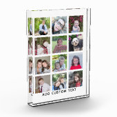 12 Foto Instagram Collage - weiß mit schwarzer Sch (Links)