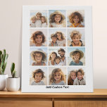 12 Foto Instagram Collage - weiß mit schwarzer Sch Künstlicher Leinwanddruck<br><div class="desc">Ein einfaches 3x4 Raster mit 12 Fotos,  wo Sie jeden Text ganz unten hinzufügen können. Eine minimale Suche nach einer großartigen Collage aus Foto. Fügen Sie Ihre Lieblings-Bilder zu dieser lustigen Vorlage. Sie können Instagram-Foto oder andere Foto für dieses Raster verwenden.</div>