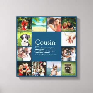 12 Foto Modern Blau Beste Cousin Aller Zeiten Defi Leinwanddruck