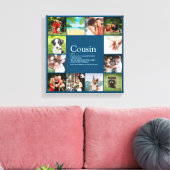 12 Foto Moderne Blaue beste Cousin jemals Definiti Leinwanddruck (Insitu (Wohnzimmer))