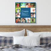 12 Foto Moderne Blaue beste Cousin jemals Definiti Leinwanddruck (Insitu (Schlafzimmer))