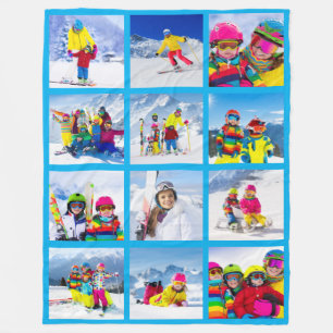 12-Foto-Raster-Collage Azure Fleecedecke