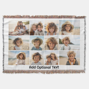 12-Foto-Raster-Collage - Weiß - Mod-Typ Schwarz Decke