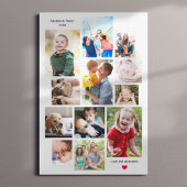 12 Foto-Speicherkollektion mit Herz Leinwanddruck