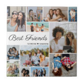 12 Fotocollage Beste Freunde für immer Fliese (Vorderseite)